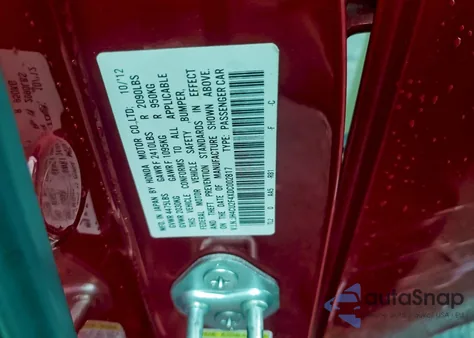 2013 Acura Tsx from USA, damaged, VIN JH4CU2F4XDC002817